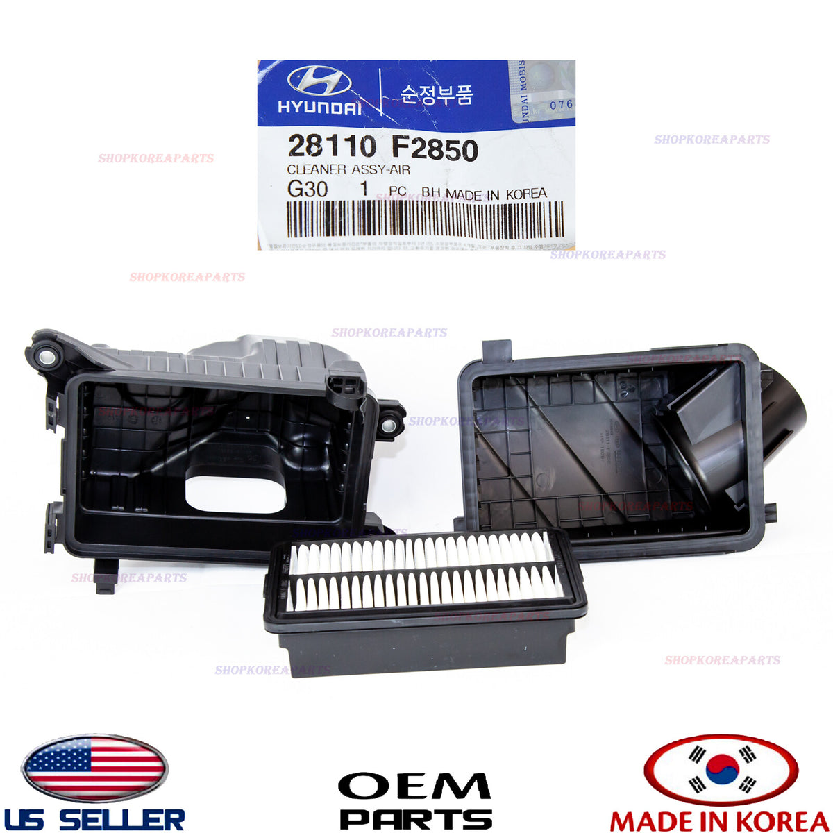 Air Cleaner Box Assy- Intake Filter Housing HYUNDAI ELANTRA 1.6L TURBO 2017-2020
