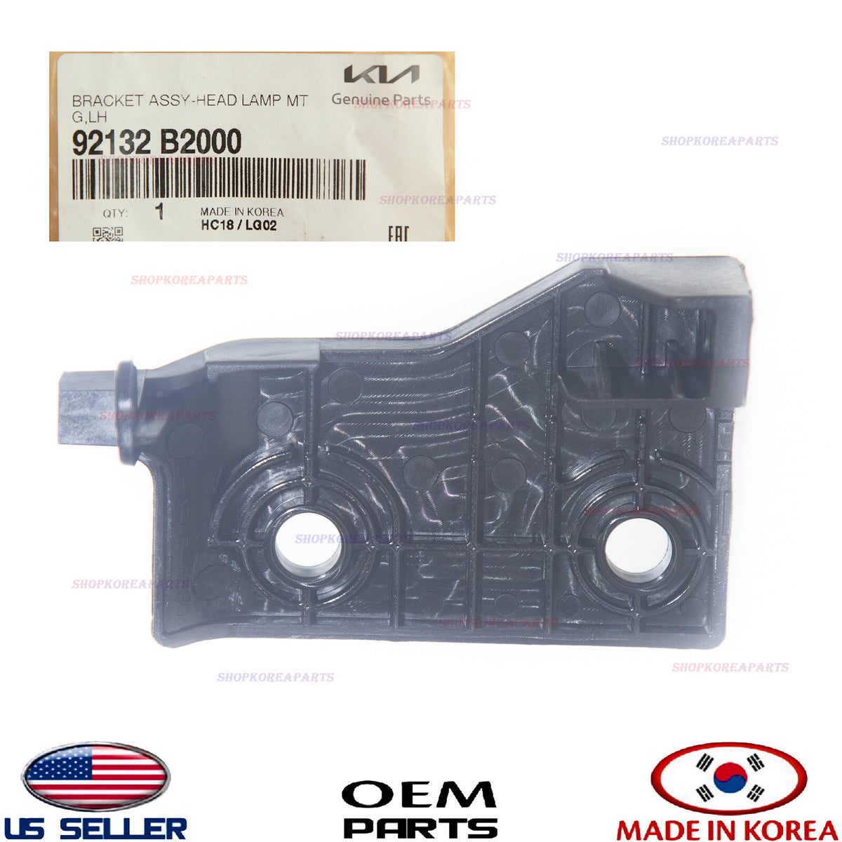 GENUINE Headlamp Bracket Mounting Inner LEFT Driver Side OEM Kia Soul 2014-2019