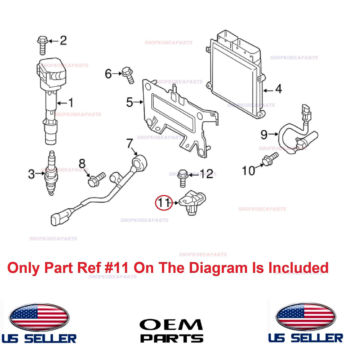 GENUINE Engine Camshaft Position Sensor OEM⭐ HYUNDAI KIA 2.0L *See compatibility