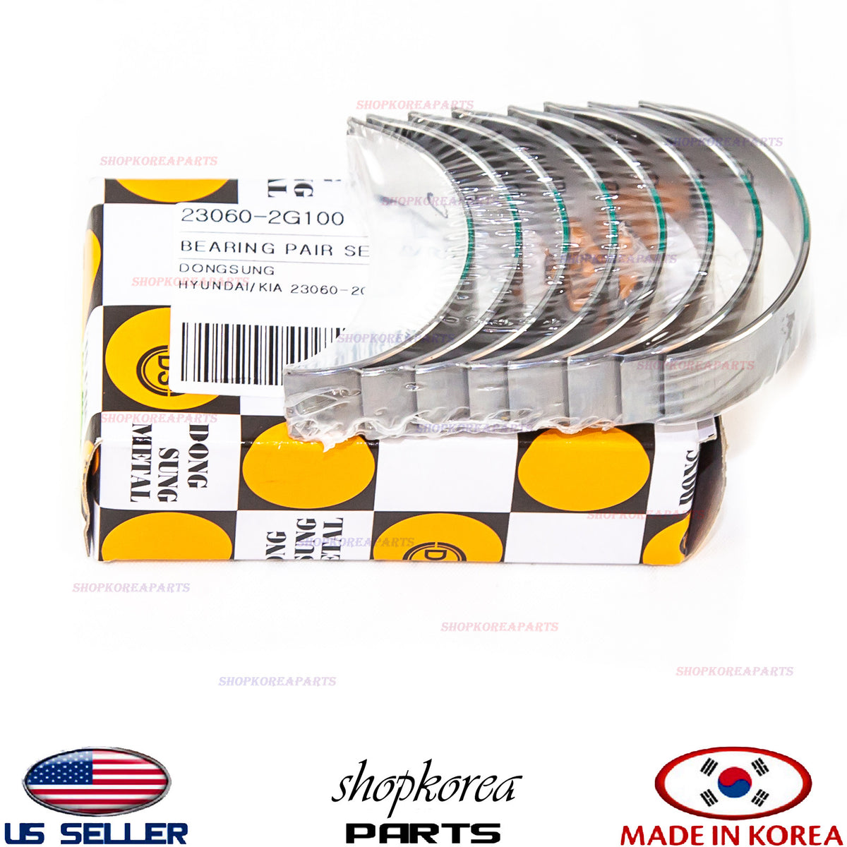 Сonnecting Rod Bearing Set 8pcs fits for Various Hyundai Kia *See compatibility