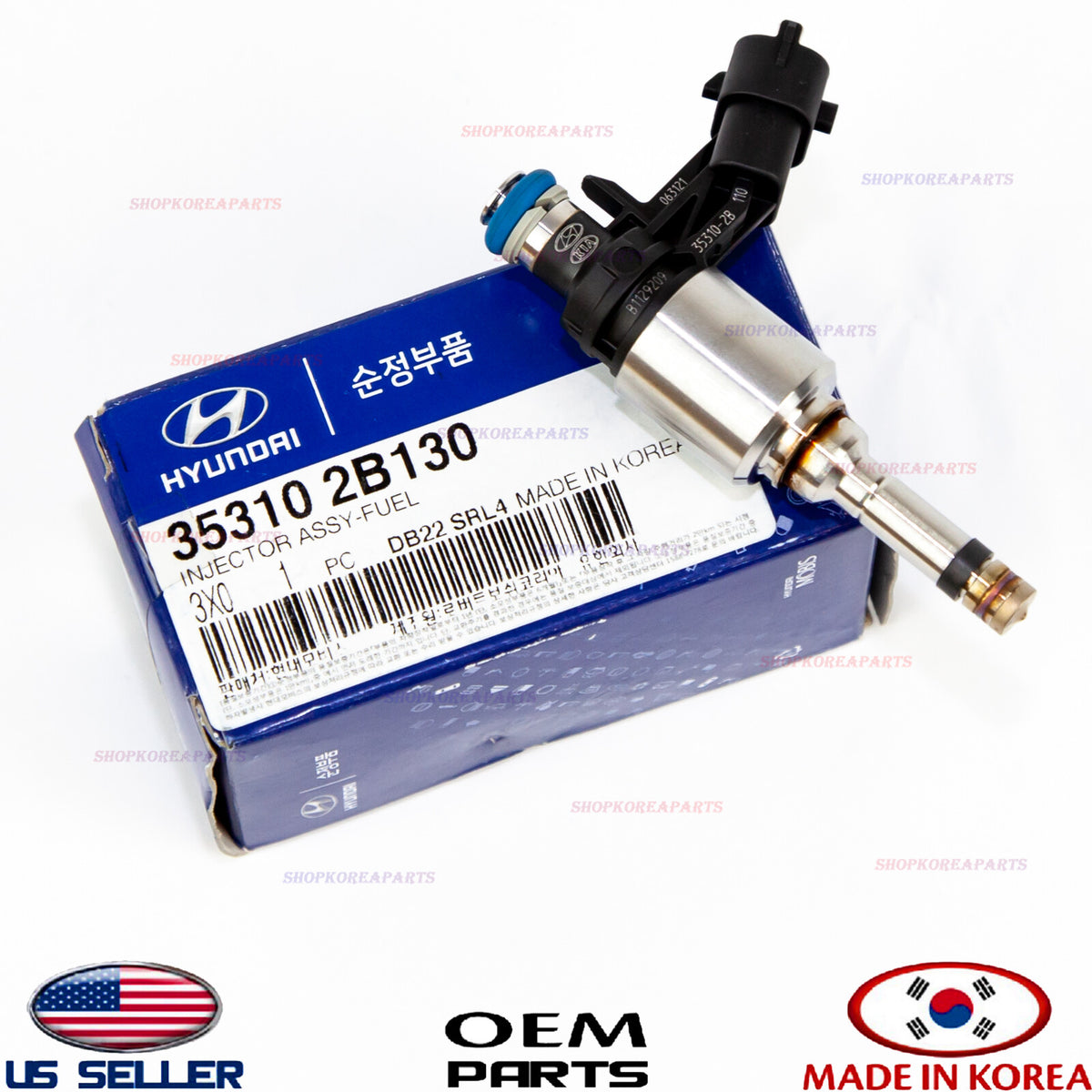 Fuel Injector OEM GENUINE HYUNDAI ACCENT VELOSTER KIA RIO SOUL 1.6L 353102B130