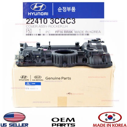 GENUINE Engine Valve Cover LEFT 3.3L OEM Hyundai Kia 2013-2019 See compatibility