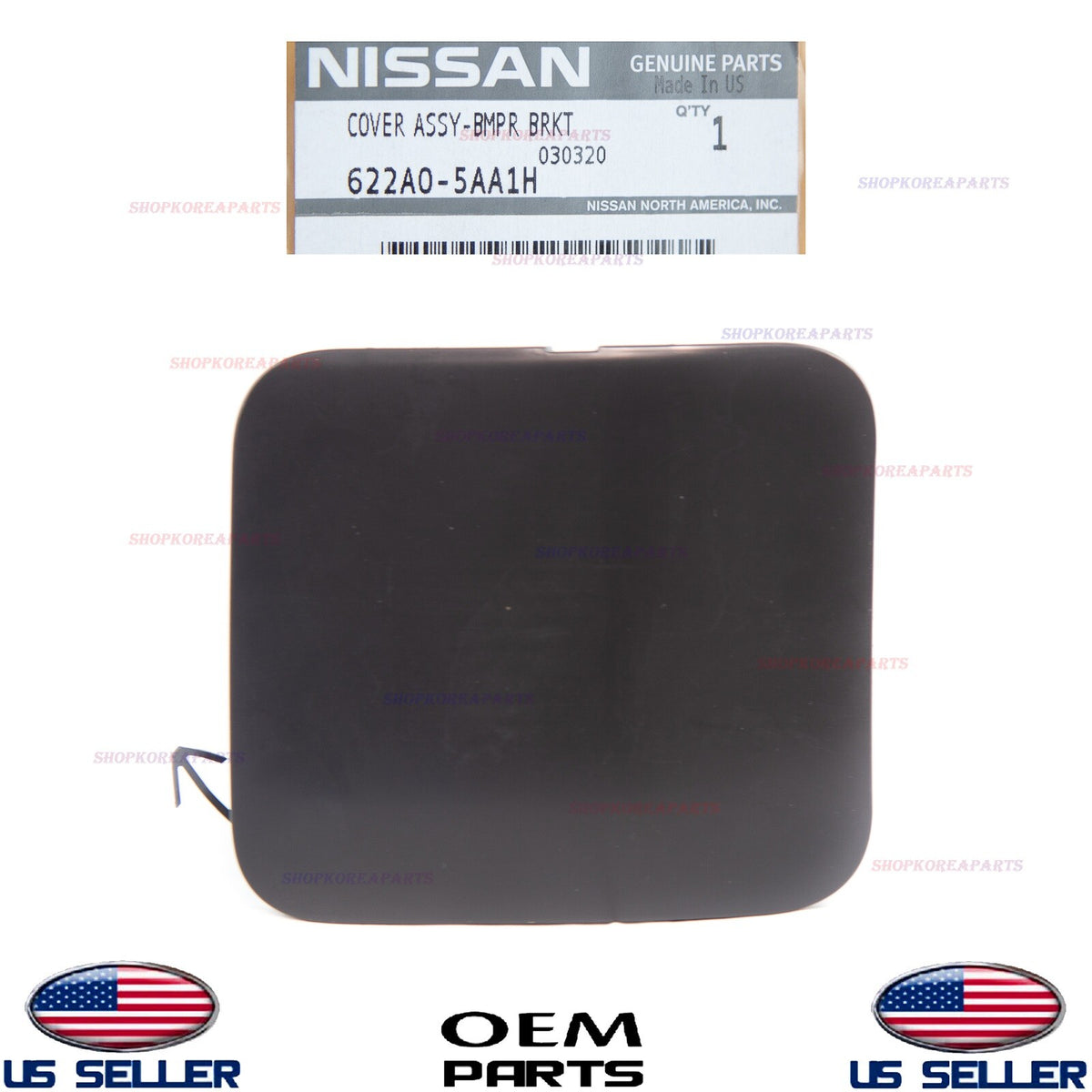 GENUINE Front Bumper Tow Eye Hook Cap Access Cover ⭐OEM⭐ Nissan Murano 2015-2019