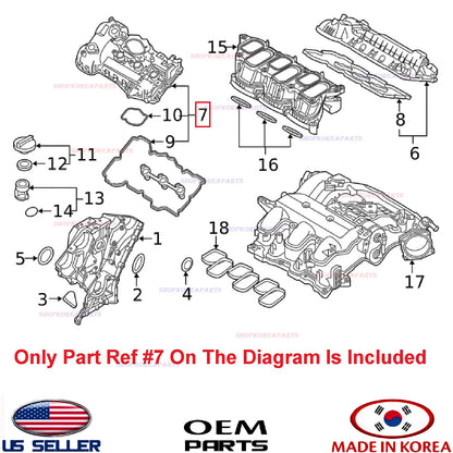 GENUINE Engine Valve Cover LEFT 3.3+3.8L ⭐OEM⭐ HYUNDAI KIA *See compatibility