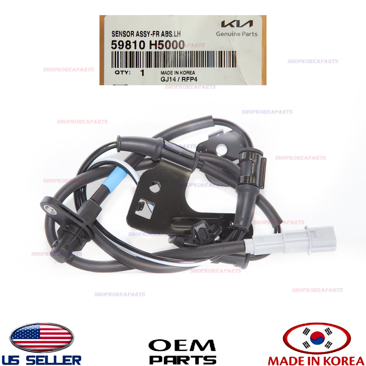 GENUINE ABS Wheel Speed Sensor Front LEFT Driver Side OEM Accent 18-22 Rio 18-23