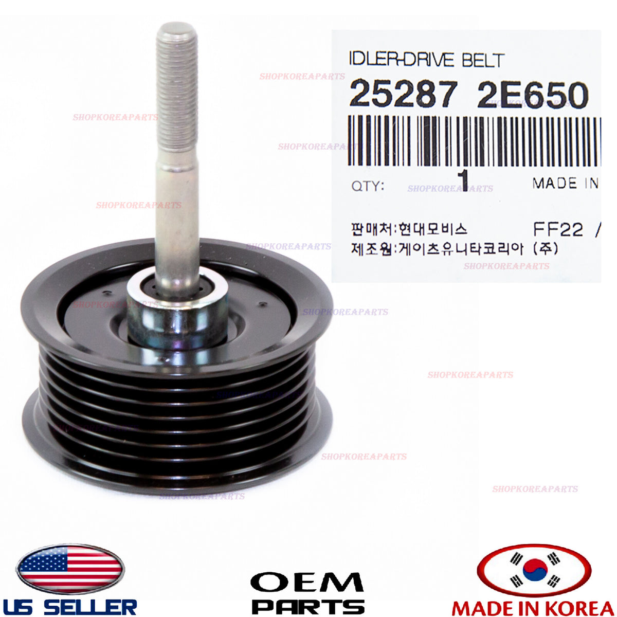 GENUINE Idler Pulley Drive Belt ⭐OEM⭐ Sonata Hybrid 16-19 Optima Hybrid 17-20