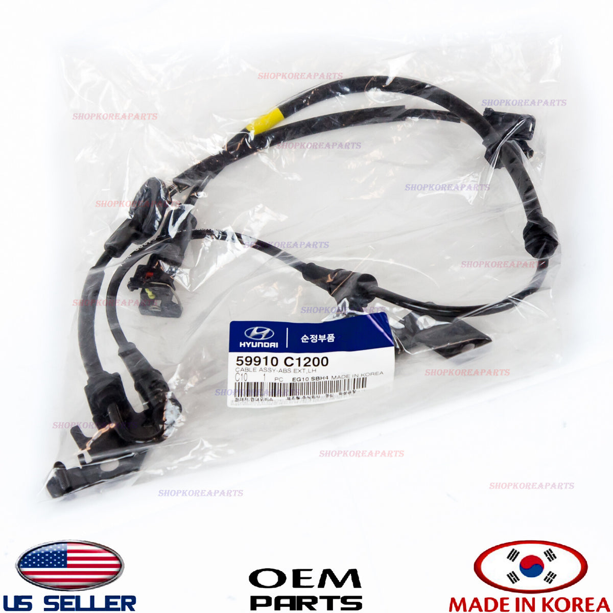 CABLE ONLY for SENSOR ABS REAR LEFT GENUINE SONATA with EPB 2017-2019 59910C1200