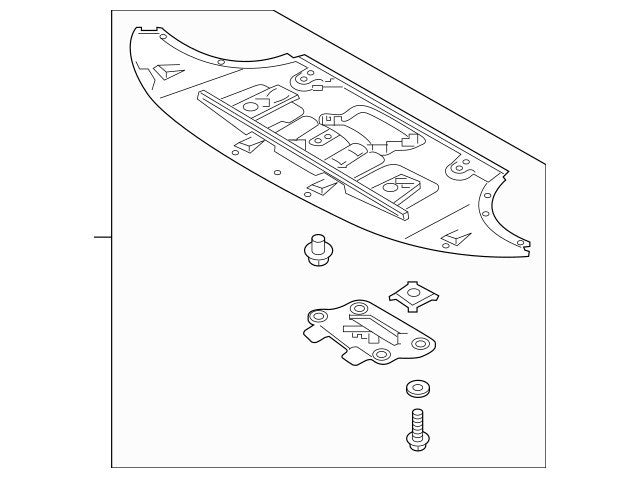 GENUINE Front Lower Under Cover Panel OEM 2018-2020 Genesis G80 Sedan ONLY 4WD