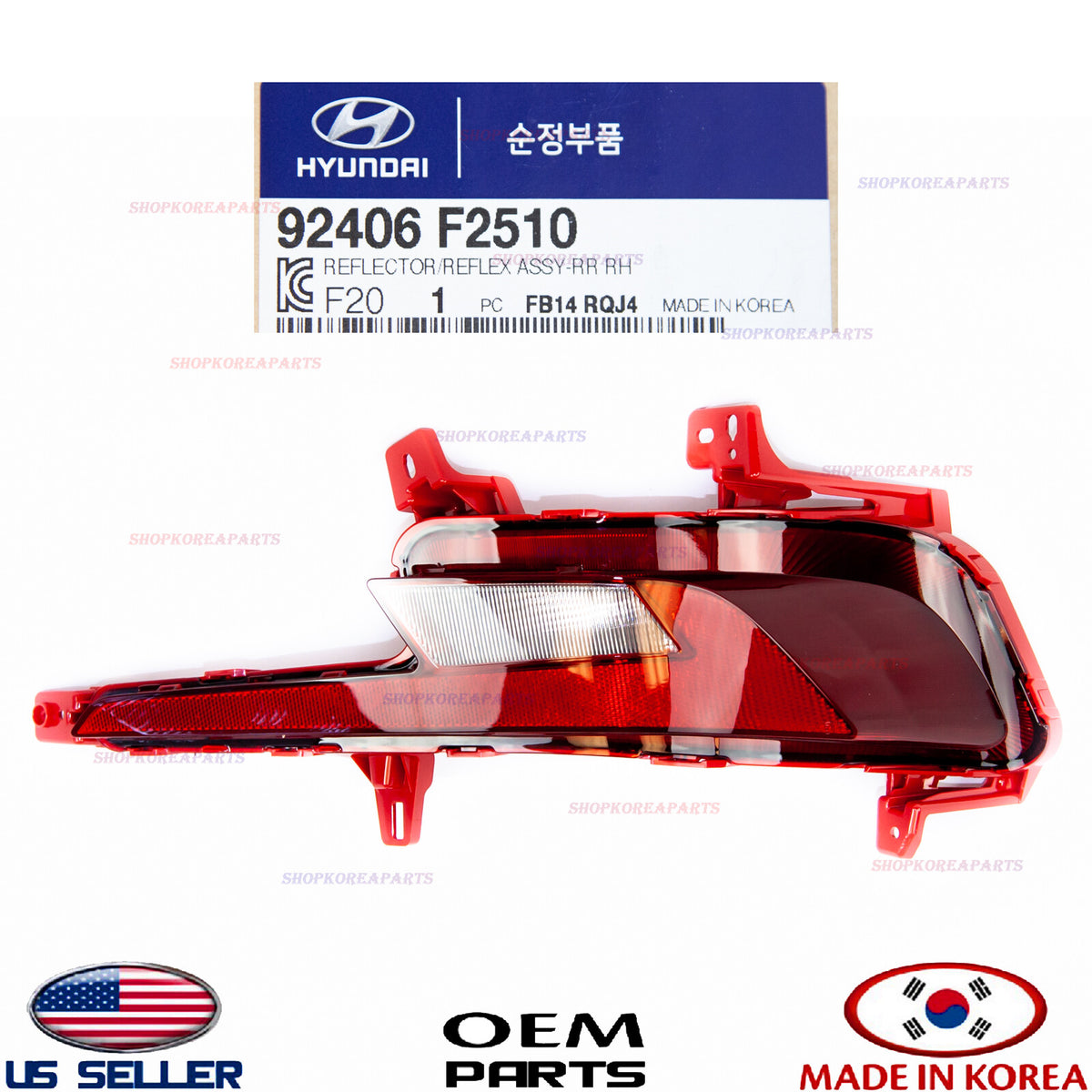GENUINE Bumper Reflector Rear RIGHT Passenger Side ⭐OEM⭐ Elantra Sedan 2019-2020