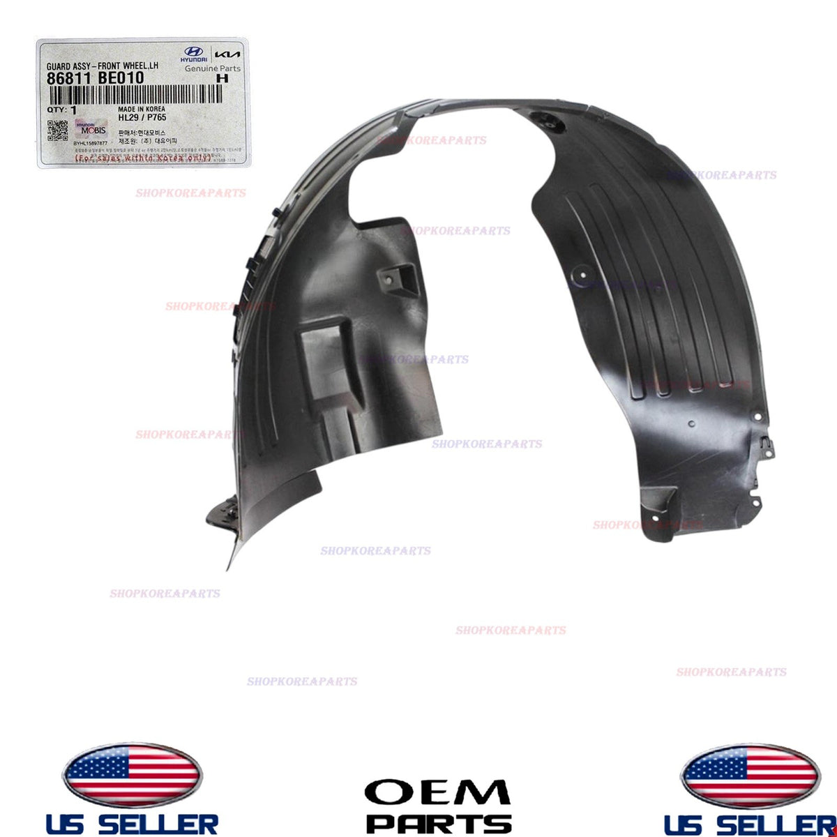 GENUINE Fender Liner Front LEFT Driver Side ⭐OEM⭐ Hyundai Kona 2024-2026