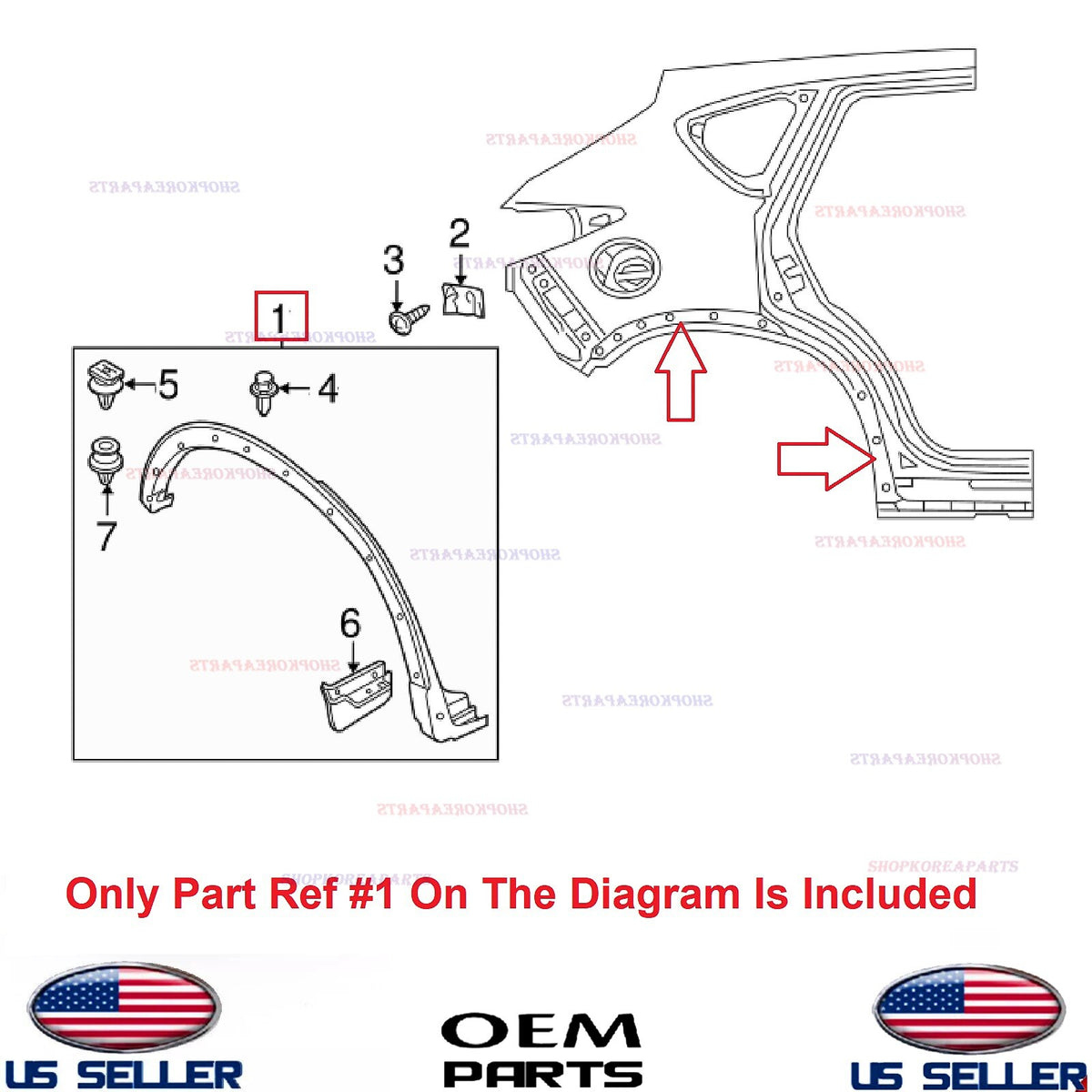 GENUINE OEM Rear RIGHT Passenger Wheel Arch Molding 2023-2025 Mazda CX-5
