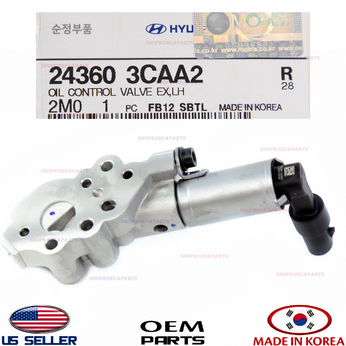 GENUINE Oil Control Valve Exhaust LEFT ⭐OEM⭐ HYUNDAI KIA *See compatibility