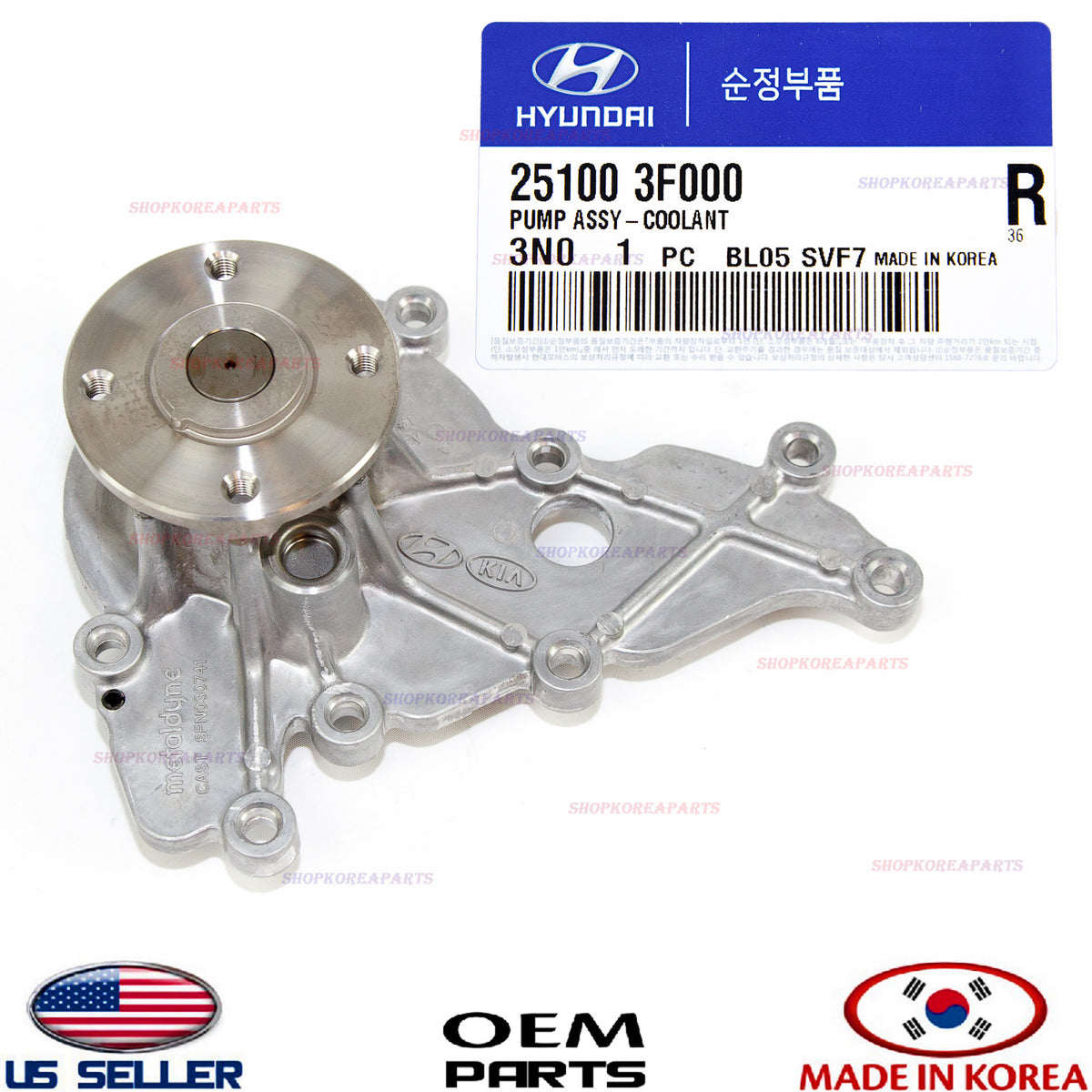 GENUINE Coolant Water Pump OEM K900 Equus Genesis G80 G90 4.6L 5.0L 2010-2022