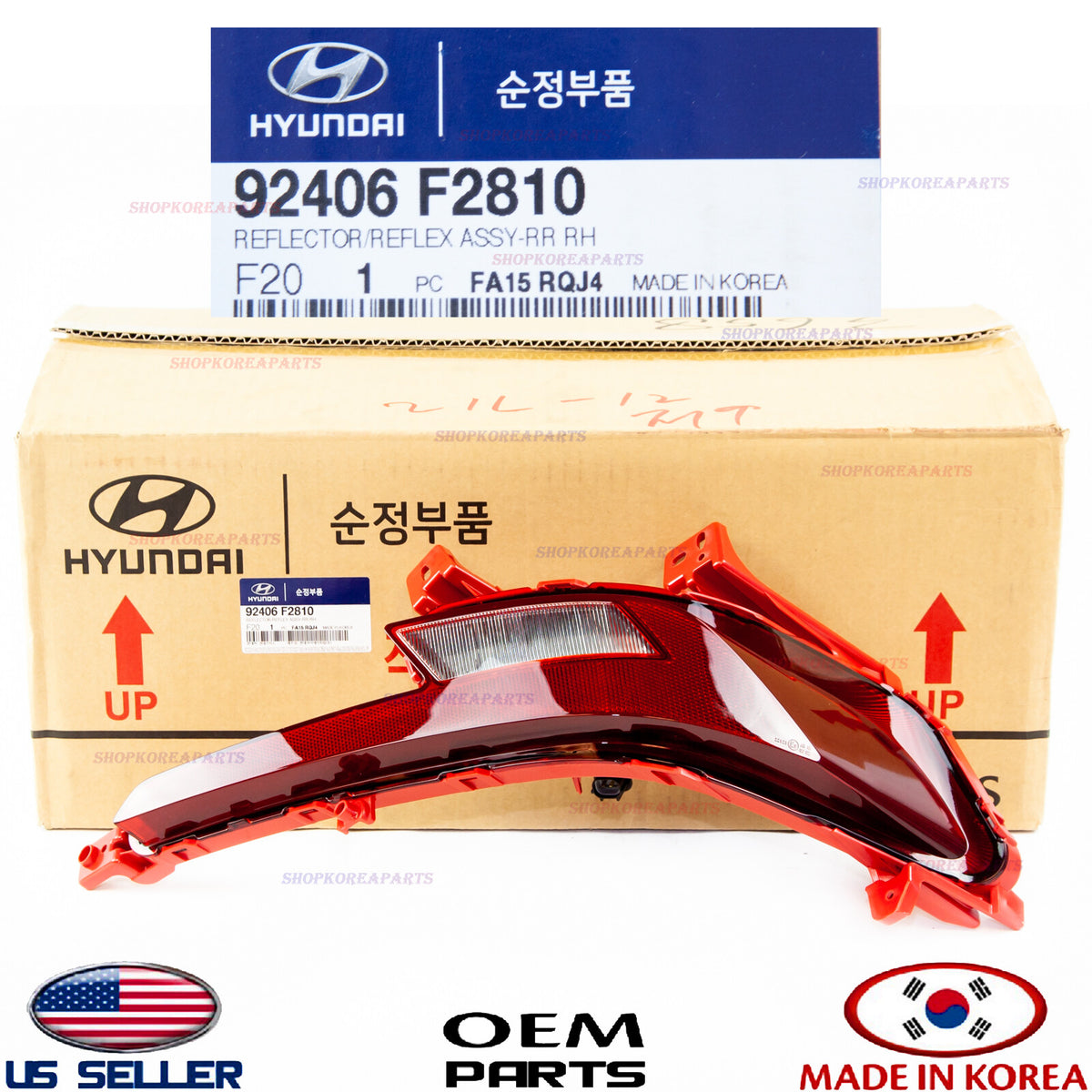GENUINE Rear Bumper Reflector RIGHT Pass Side ELANTRA SPORT sedan 1.6L 2019-2020