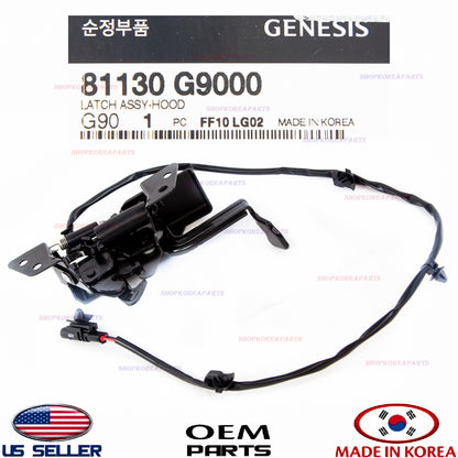 GENUINE Hood Lock Latch Assy ⭐OEM⭐ GENESIS G70 2019-2026 81130G9000