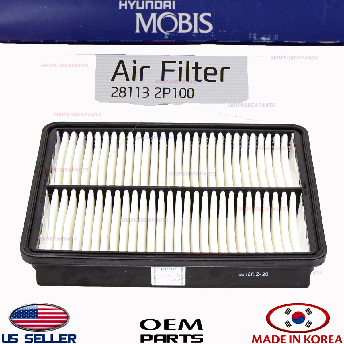 GENUINE Engine Air Filter ⭐OEM⭐ Hyundai Sonata Santa Fe Azera Kia Optima Sorento