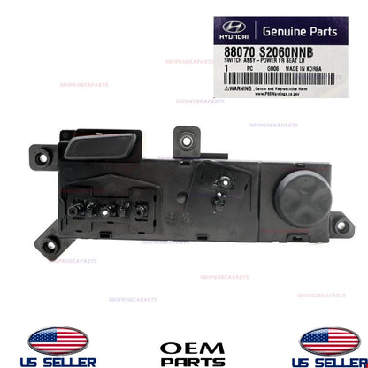GENUINE Switch Power Front LEFT Seat ⭐OEM⭐ Santa FE 2019-2023 Palisade 2020-2025