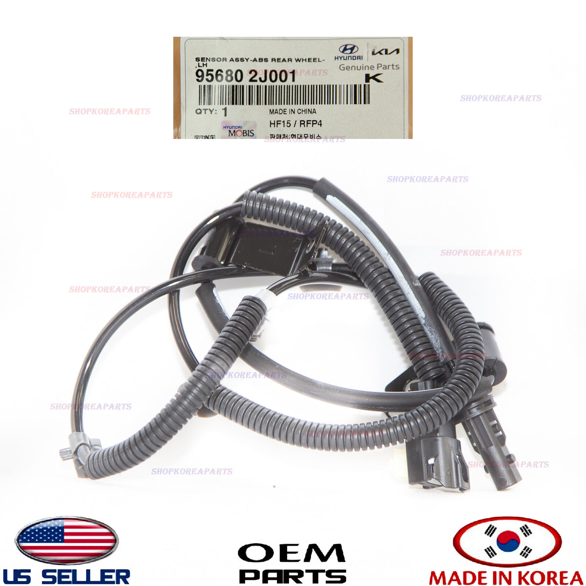 GENUINE ABS Wheel Speed Sensor Rear LEFT Driver Side ⭐OEM⭐ KIA BORREGO 2009-2011