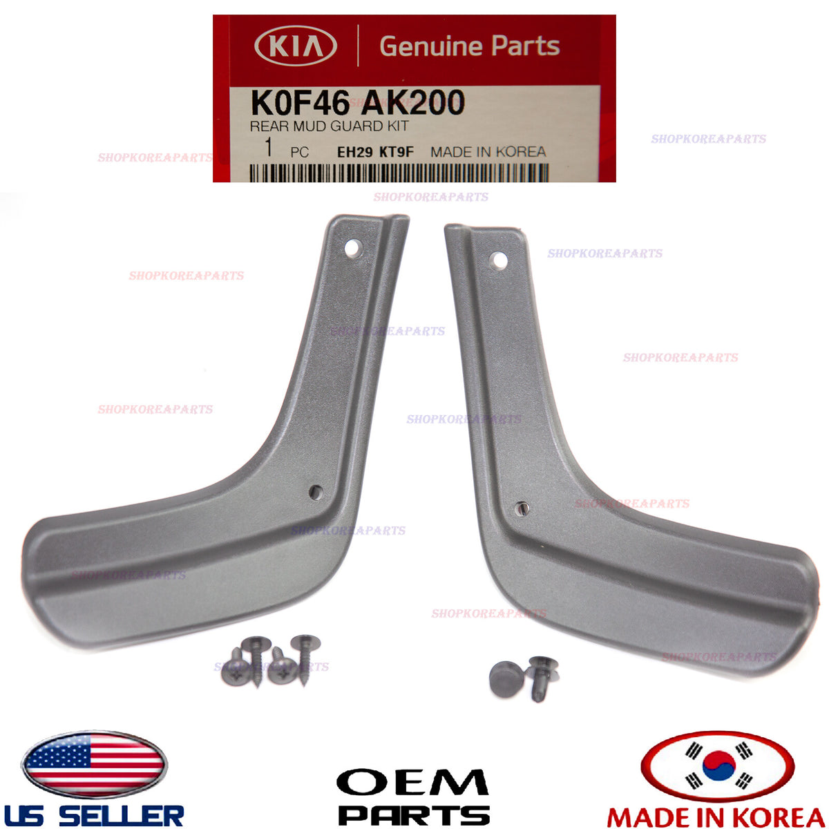 GENUINE Mud Guards Flaps Splash Shield REAR 2pcs ⭐OEM⭐ KIA SOUL 2020-2022