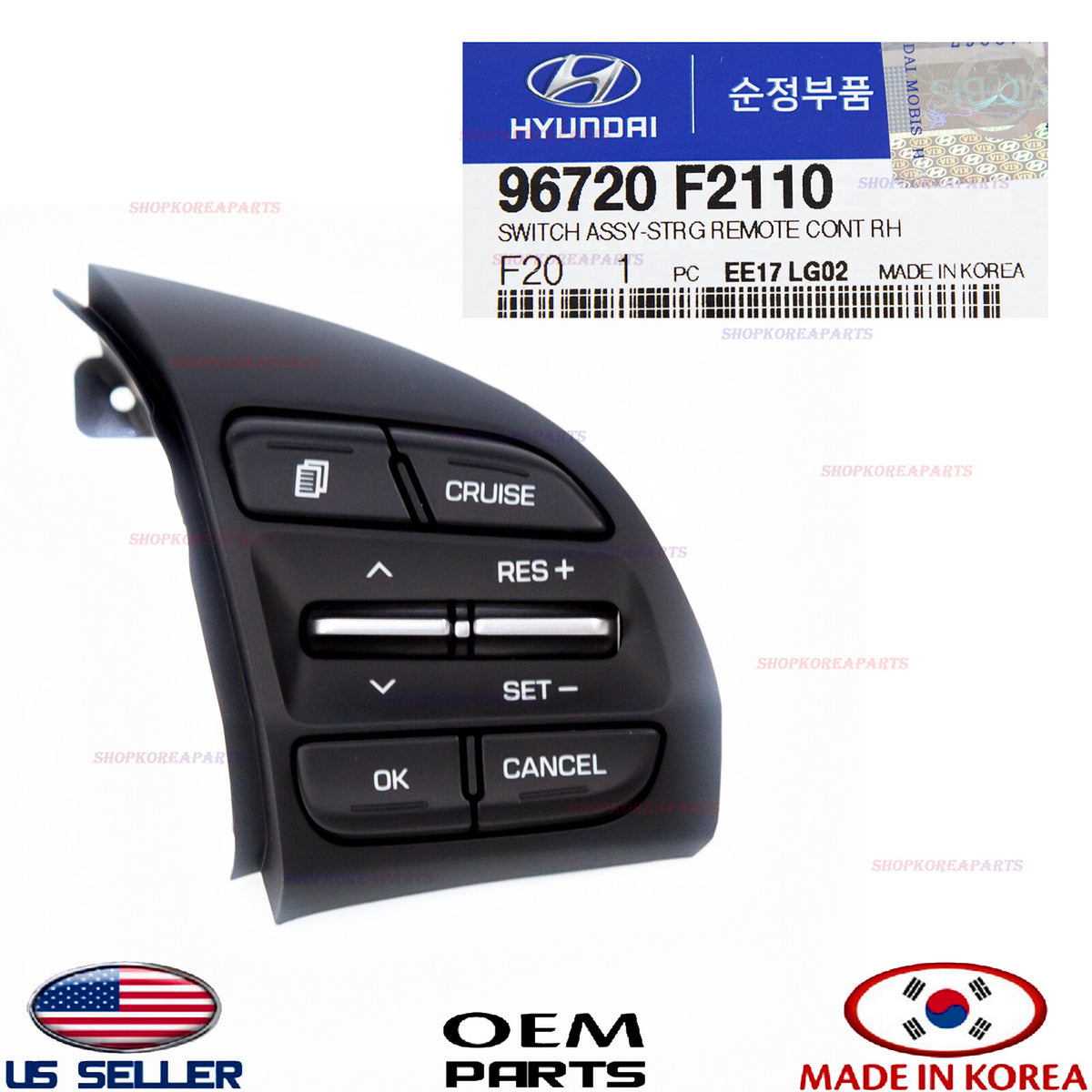 GENUINE Auto Cruise Control Switch OEM Hyundai Elantra Sedan 2019-2020