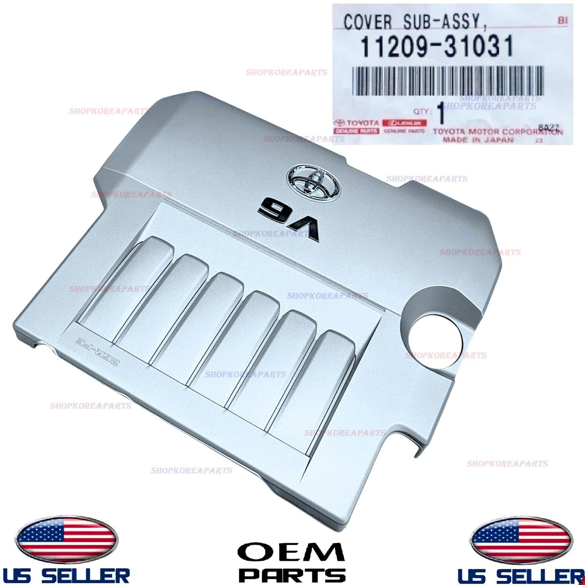 GENUINE OEM V-6 Engine Cover Sub-Assembly 2005-2011 3.5L Toyota Avalon and Camry