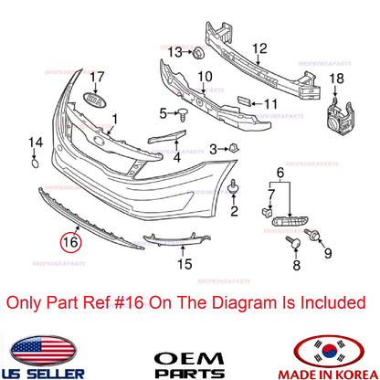 GENUINE Front Bumper Lower Deflector Chin Lip ⭐OEM⭐ KIA OPTIMA HYBRID 2013