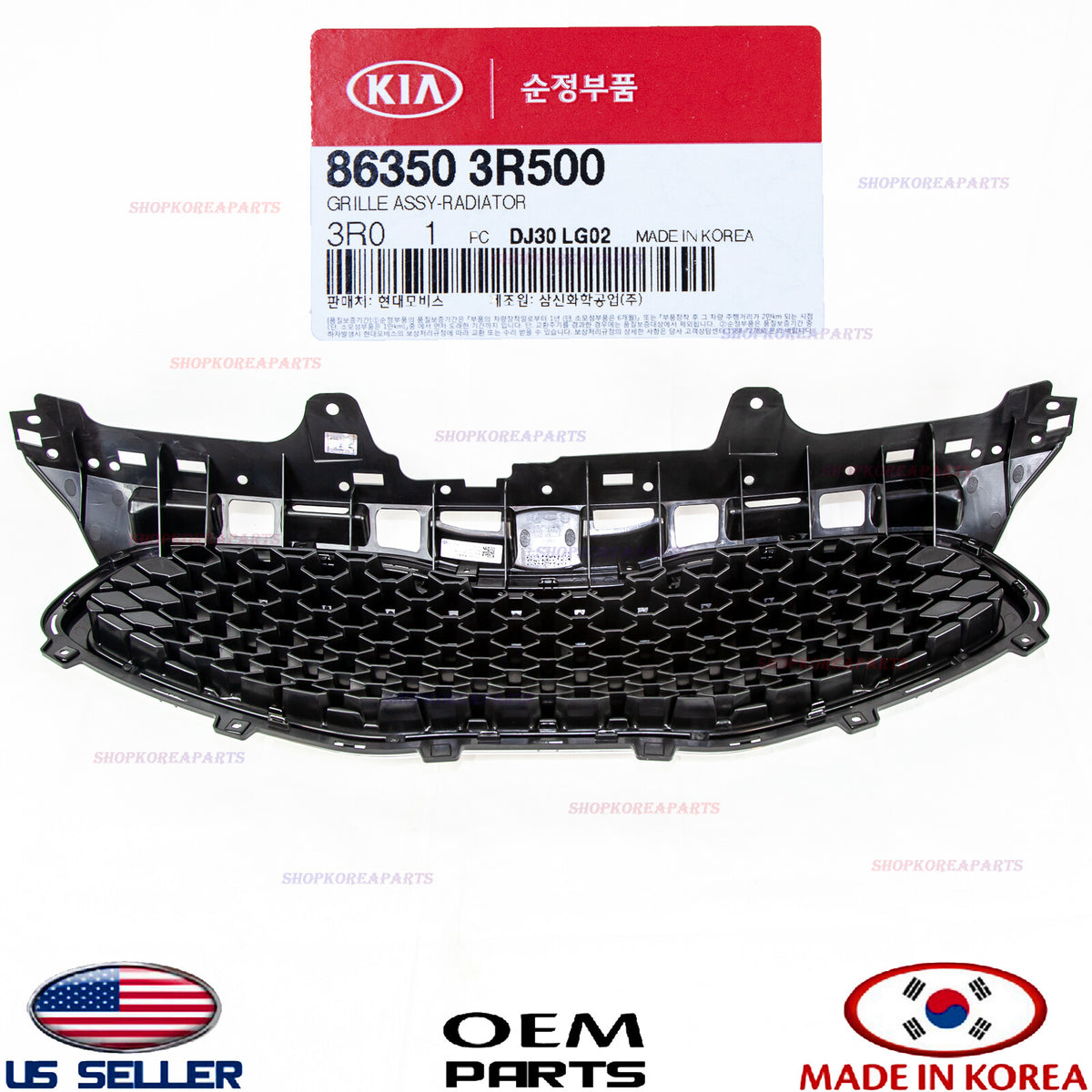 GENUINE Front Bumper Radiator Grille OEM Kia Cadenza 2014-2015-2016 863503R500