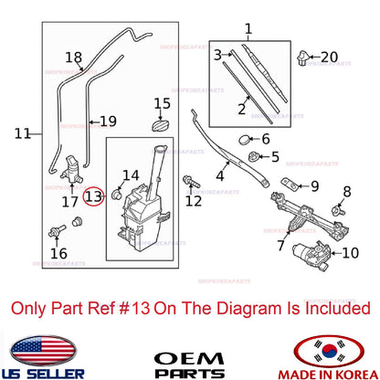 GENUINE Windshield Washer Reservoir Water Tank ⭐OEM⭐ KIA SORENTO 2016-2020