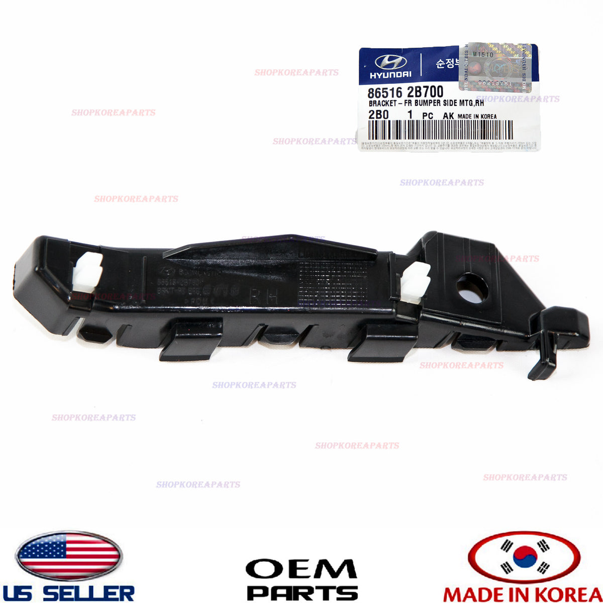 GENUINE Front Bumper Mounting Bracket Right Passenger Side OEM Santa Fe 2010-12
