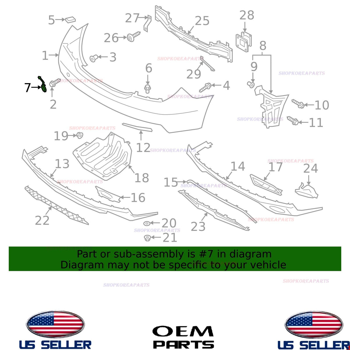 GENUINE OEM Rear Tow Hook Cap 2019-2021 Genesis G70 86617-G9000
