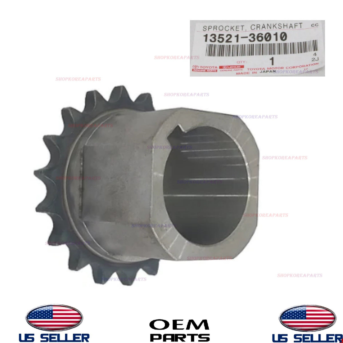 GENUINE Engine Crankshaft Gear ⭐ 2ARFE 1ARFE 2.5L 2.7L Toyota *See List