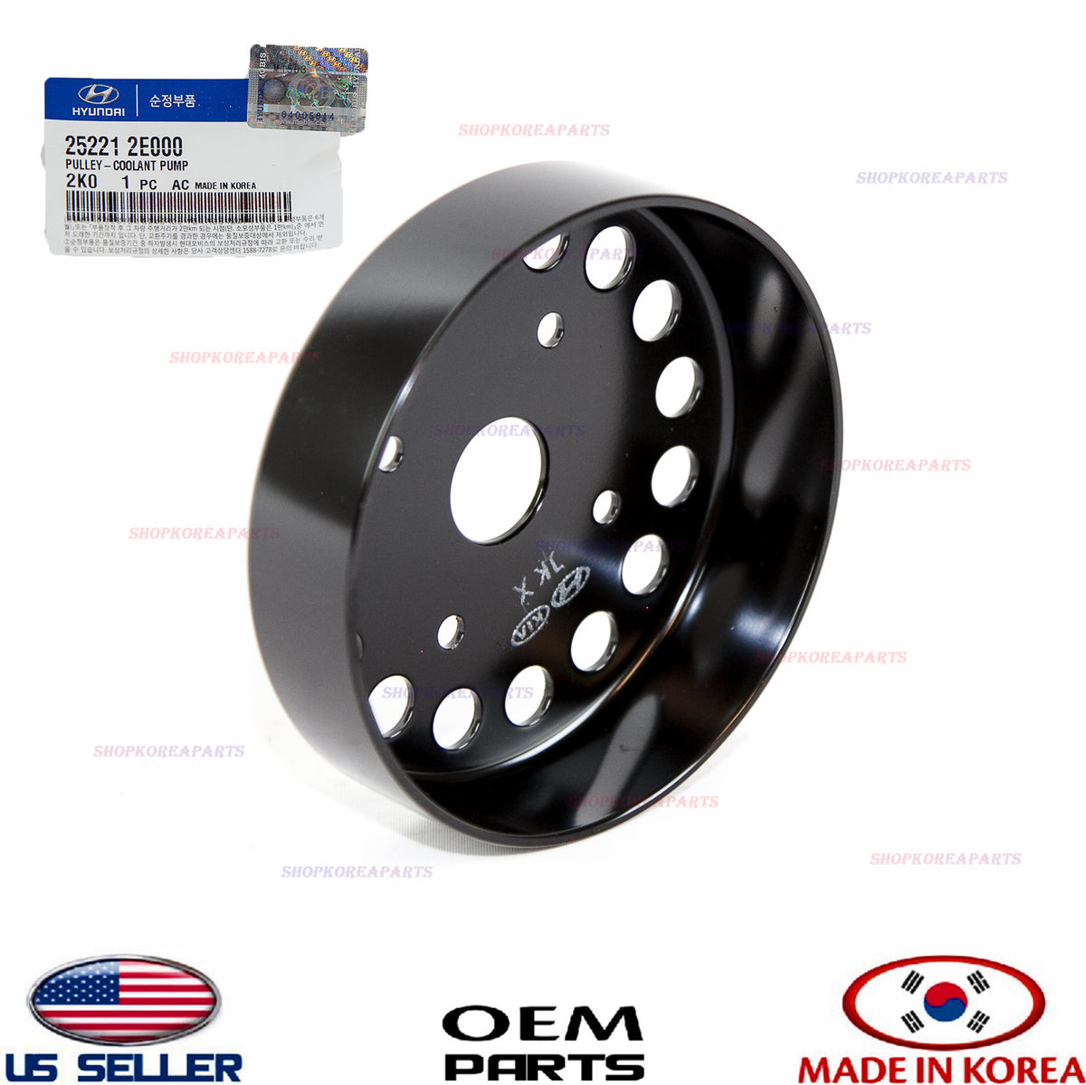 Water Pump Pulley ⭐GENUINE⭐ ELANTRA TUCSON SOUL FORTE KONA VELOSTER 252212E000
