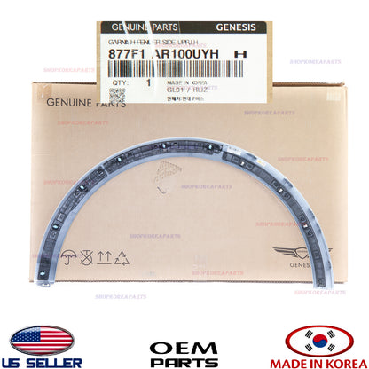 GENUINE White Front Fender Wheel Molding LEFT Driver Side OEM GV70 Sport 2022-26
