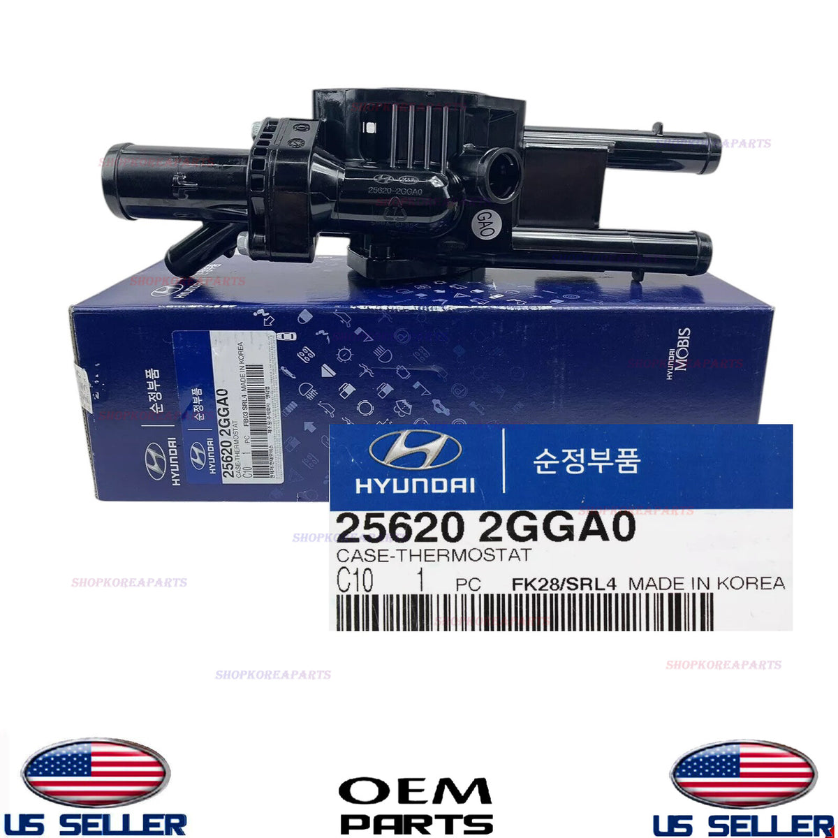 GENUINE OEM Thermostat Housing 2016-22 Hyundai Kia 2.4L *See List