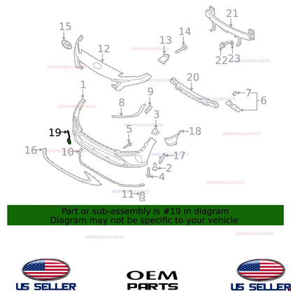 GENUINE OEM Tow Hook Cover Front Bumper 2022-2023 Kona SE SEL 86588-J9CA0