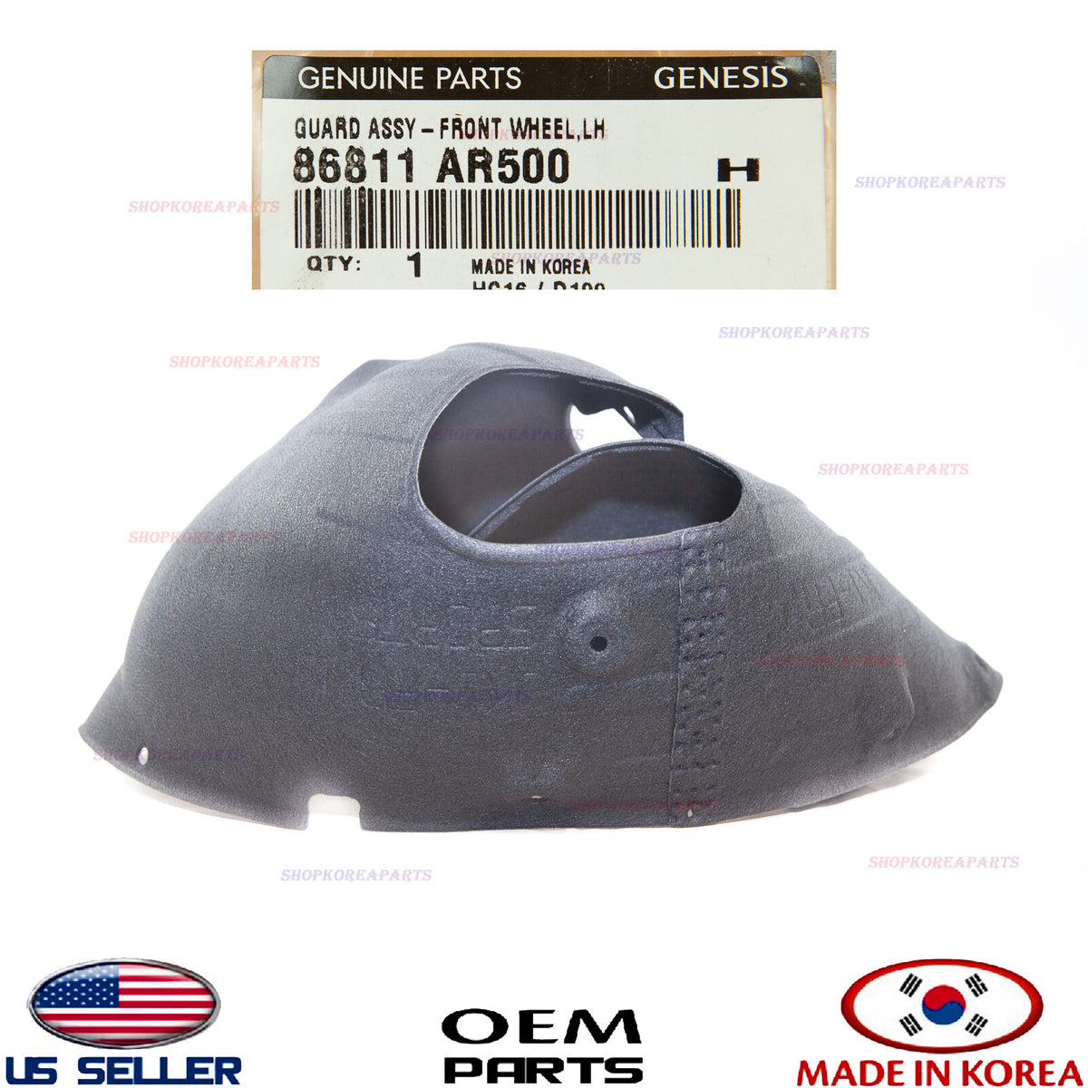 GENUINE Fender Liner Front LEFT Driver Side ⭐OEM⭐ Genesis GV70 Sport 2022-2025