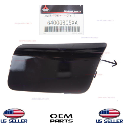 GENUINE OEM Front Bumper Tow Eye Hook Cap Cover BLACK 2016-17 Mitsubishi Lancer