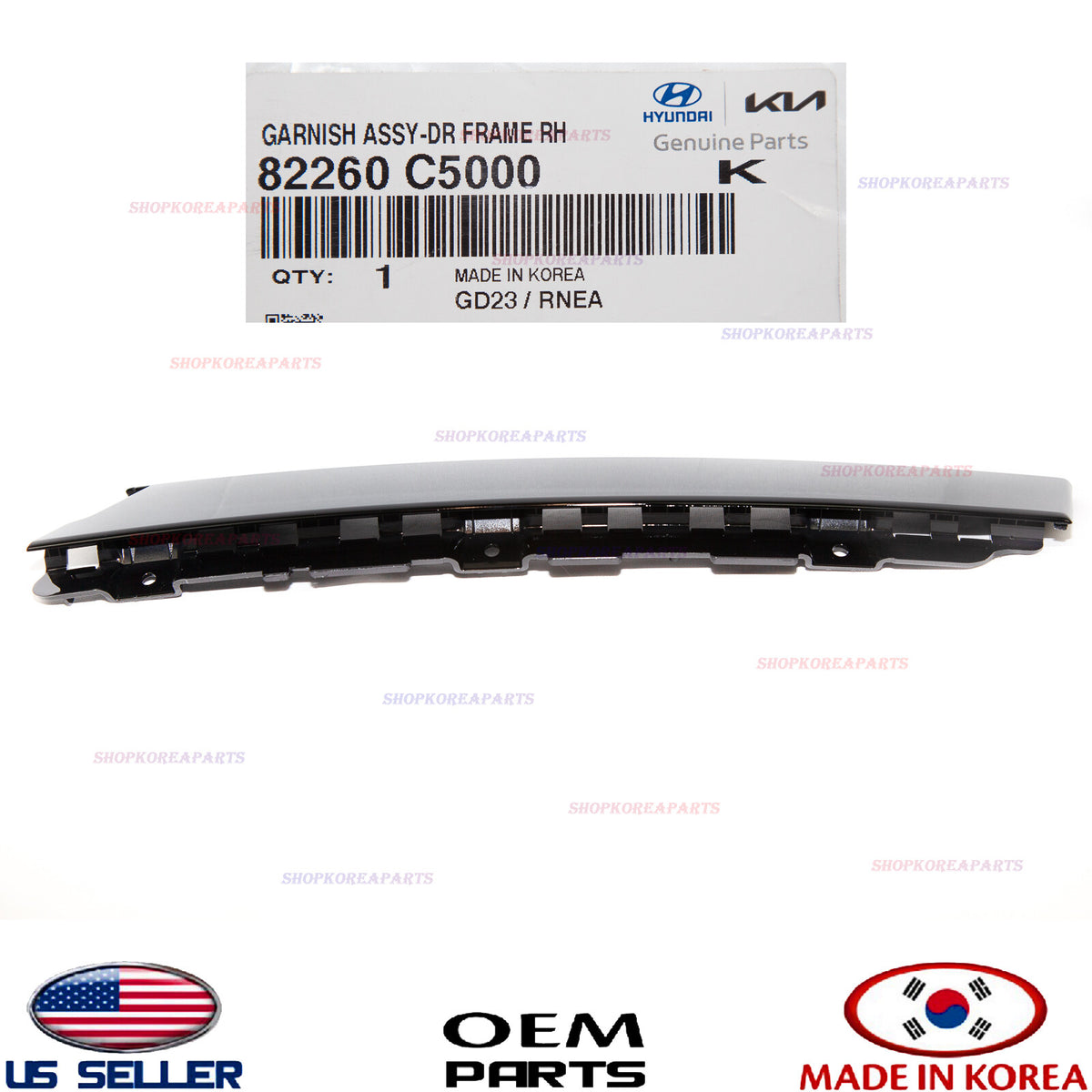 GENUINE Moulding Front Door Outside Vertical RIGHT Passenger Side SORENTO 16-20
