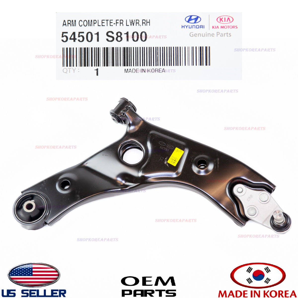GENUINE Front Lower Control Arm RIGHT Passenger OEM PALISADE TELLURIDE 2020-2025