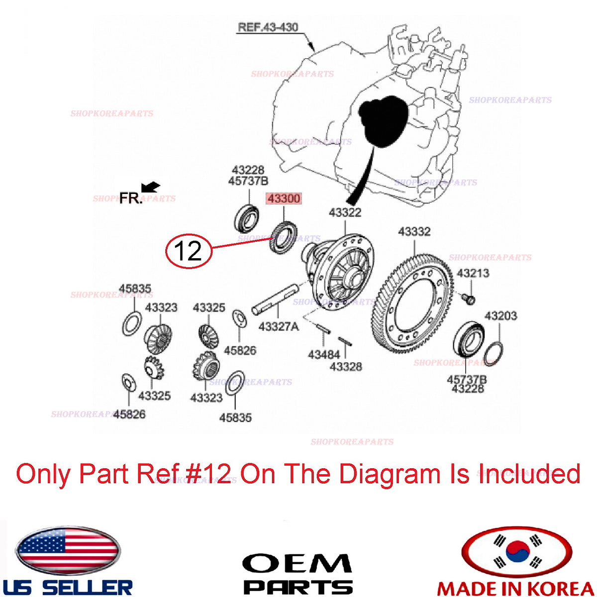Manual Transmission Differential Oil Seal ⭐OEM⭐ HYUNDAI KIA *See Compatibility