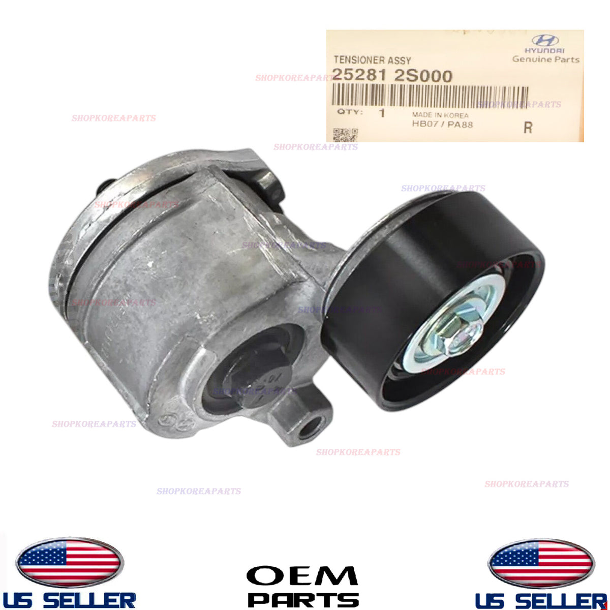 GENUINE Belt Tensioner Assy 2020-2025 Hyundai Kia 2.5L non Turbo 25281-2S000