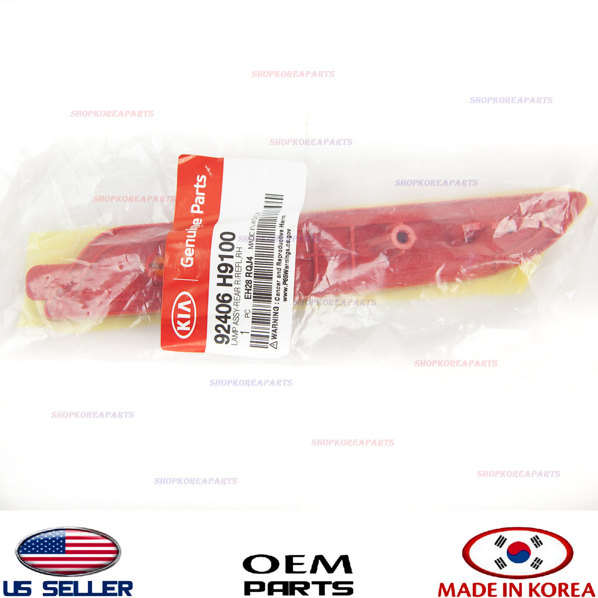 GENUINE Bumper Reflector Rear RIGHT Passenger Side OEM KIA RIO Hatchback 18-23