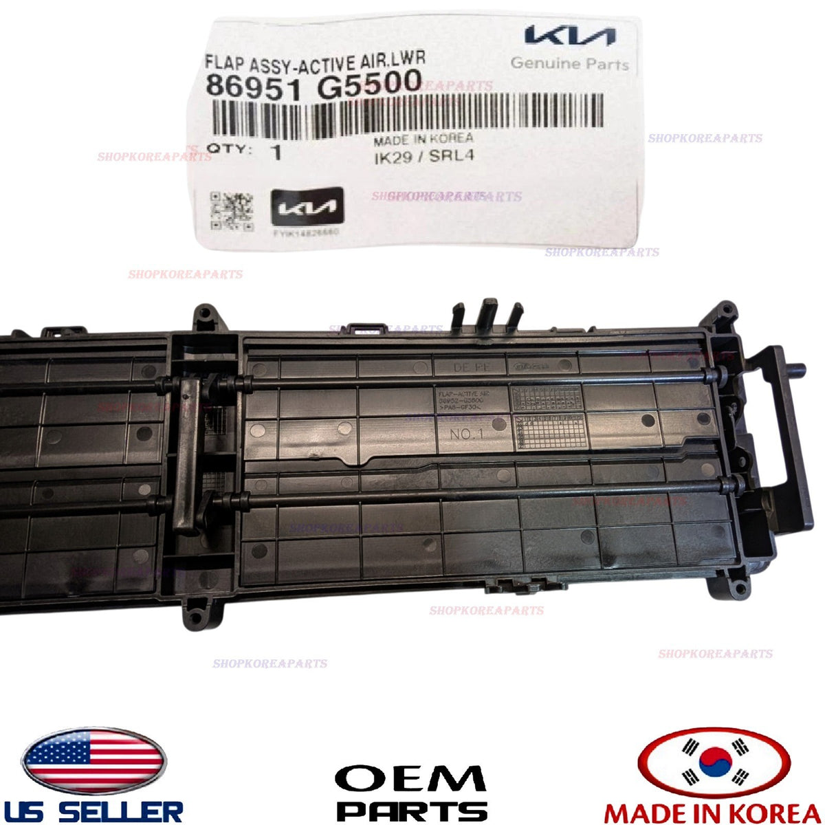 GENUINE OEM Grille Air Shutter Flap Duct Deflector 2020-2022 Kia Niro 86951G5500