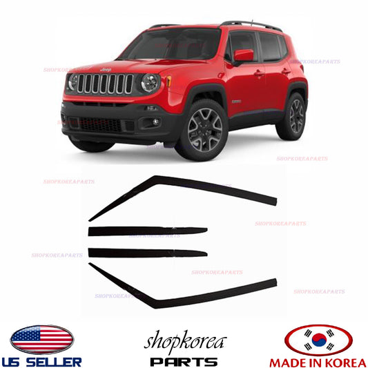 2S Tape Smoke Door Window Vent Visor Deflector fits 2015-2020 JEEP RENEGADE 4pcs