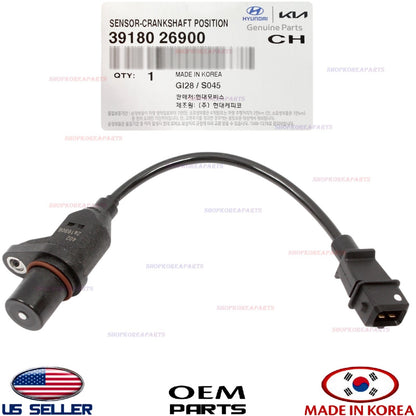 GENUINE OEM Crankshaft Position Sensor 1.6L 2007–2011 Accent Kia Rio 39180-26900