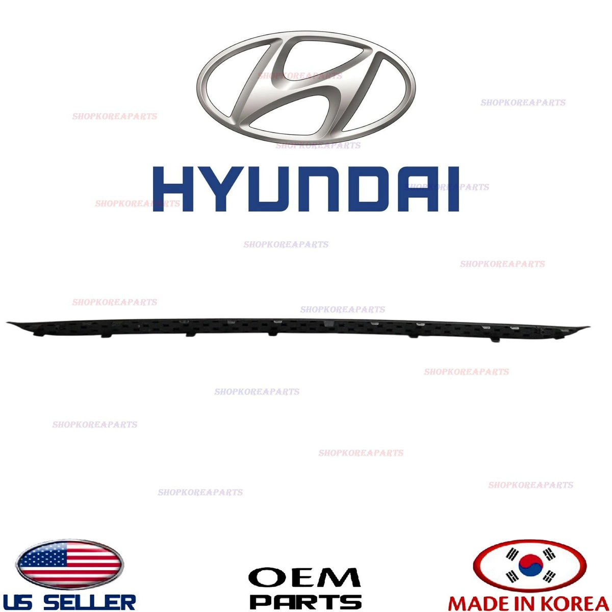 GENUINE OEM Rear Bumper Lower Center Molding 19–20 Hyundai Santa Fe 86699-S2000