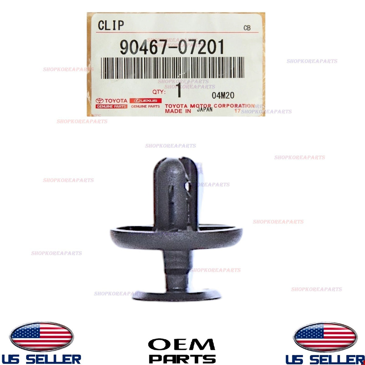 GENUINE Hood Engine Under Cover Clips 1pcs OEM Toyota Lexus *See Compatibility