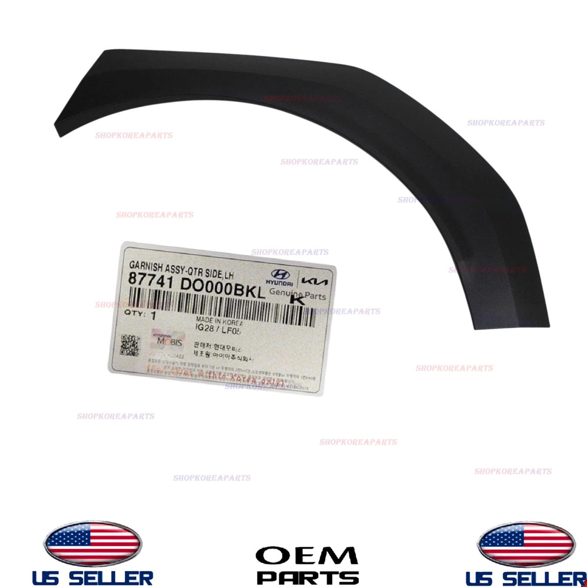 GENUINE Rear Quarter Panel Wheel Molding LEFT ⭐OEM⭐ Kia EV9 LIGHT WIND 2024-2026