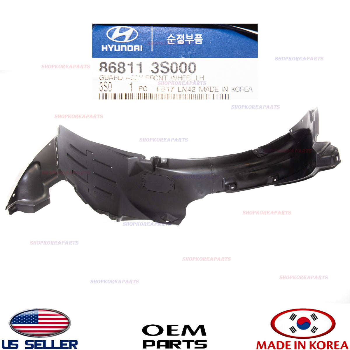 GENUINE Fender Liner Front LEFT Driver Side ⭐OEM⭐ HYUNDAI SONATA 2011-2013