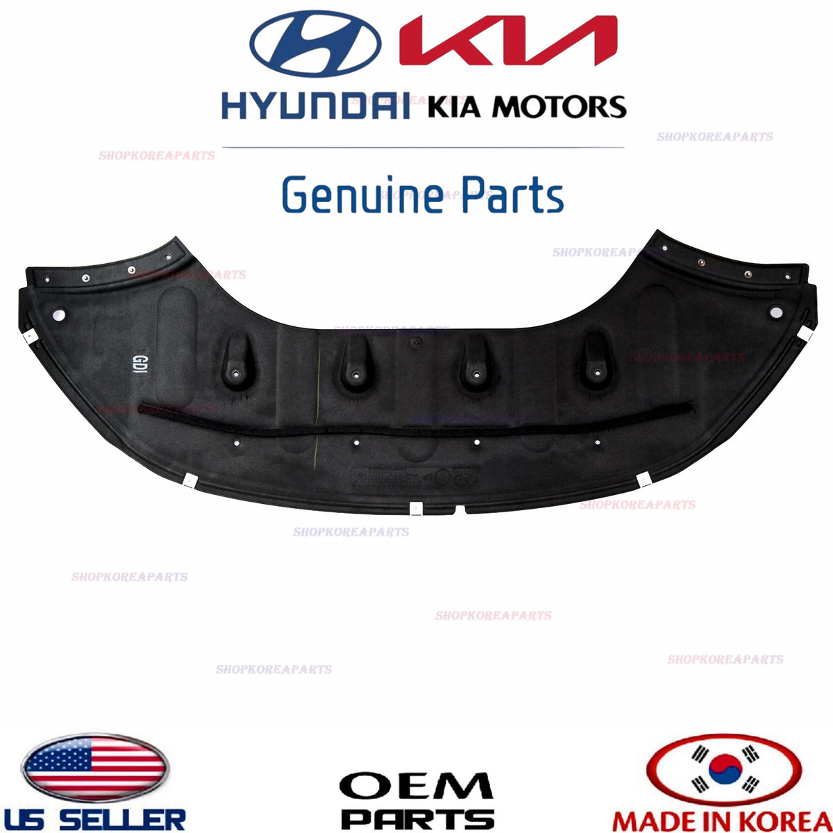GENUINE Engine Under Cover Panel OEM 2015-2017 Hyundai Sonata NON Sport